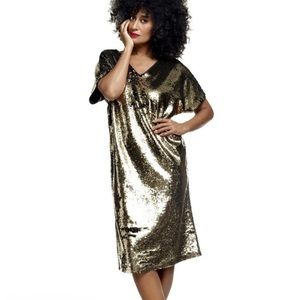 Tracee Ellis Ross Gold Sequin Dress